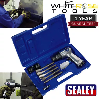 Sealey Air Hammer Kit With Chisels Medium Stroke Air Tool Garage Workshop • £39.20