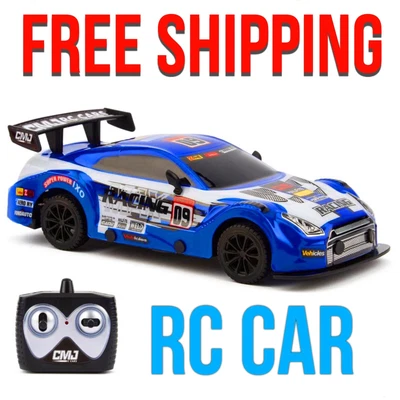 £12.99 • Buy RC Car Remote Control Car CMJ Toy Blue 2.4ghz 1:24 Scale 8kph Fast Kids Toys New
