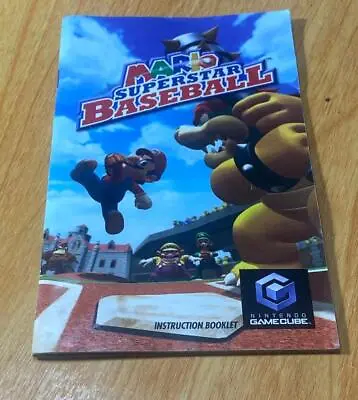 Mario Superstar Baseball (Nintendo GameCube 2005) Manual Only NO GAME • $19.75