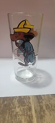 $48 • Buy 1973 Pepsi Looney Tunes Slowpoke Rodriguez Glass Black Lettering Brockway Htf