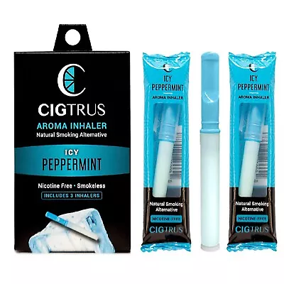 Stop Vaping Quit Aid Natural Craving Relief Icy Peppermint - Smokeless Inhaler • $18.99