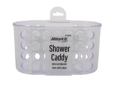 £5.99 • Buy Bathroom Shower Corner Shelf Shower Caddy Clear Plastic Bathroom Organizer 