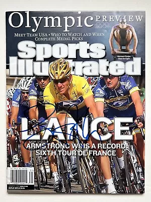 Lance Armstrong SIGNED Auto Sports Illustrated Cycling Tour De France 2004 PROOF • £237.54