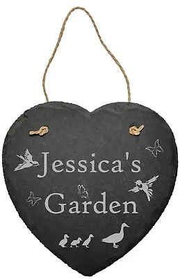 Personalised Engraved Garden Slate Plaque Sign Mothers Day Gift Nanna Gift • £9.95