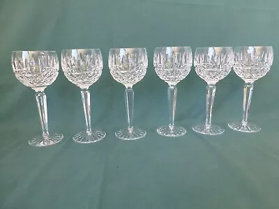 Six Waterford Crystal Maeve Pattern Hock Wine Glass 7 1/2  • $270