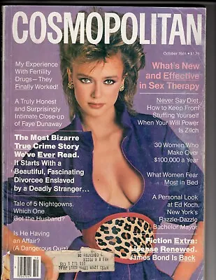 Cosmopolitan Magazine October 1981 Vanessa Angel By Scavullo • $18.99