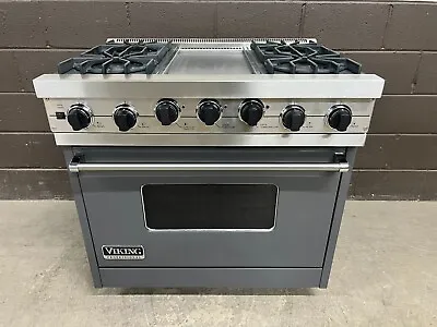 VIKING VDSC3654GGG - 36  Professional Dual Fuel Range Oven 4 Burner + Griddle • $3799.99