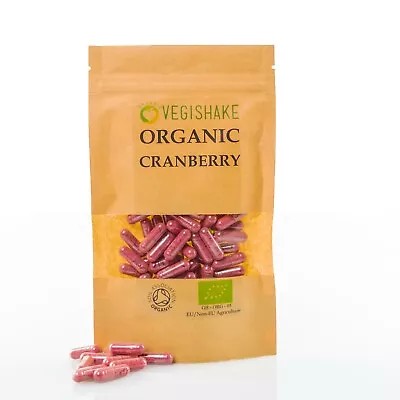 Organic Cranberry HPMC Capsule Bladder Blood Pressure Immune Kosher Halal Vegan • £6.49