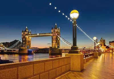 £49.88 • Buy London City Tower Bridge - Wall Mural Wallpaper 368 X 254cm For Bedroom Gold