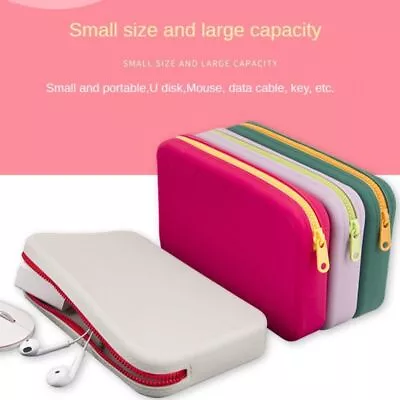 Silicone Makeup Brush Holder Square Storage Pouch Cosmetic Storage Bag  Travel • £6.54