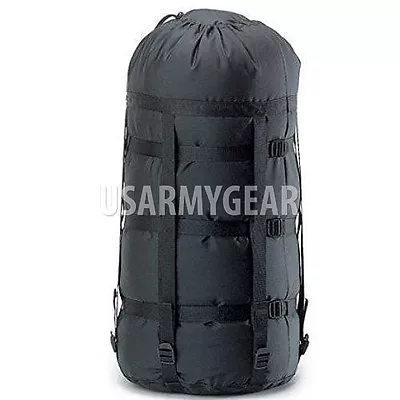 US Military 9 Strap Compression Stuff Sack Sleep System Black USGI TENNIER MSS • $31.11