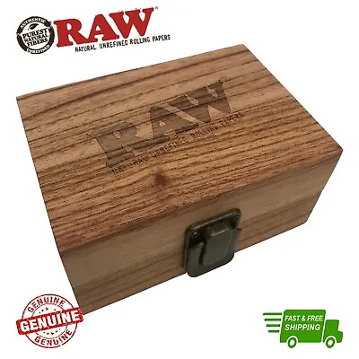 £12.99 • Buy RAW Wood Rolling Stash Gift Box Classic Magnetic Divider Storage Box Gift 