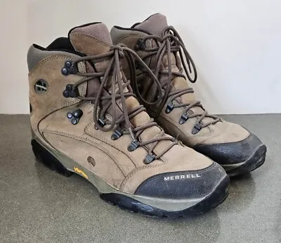Merrell Men's SZ 13 Hiking Boots Wind River Lichen Nubuck Leather MUS 13 EU 48 • $32