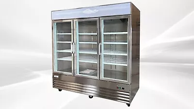 NEW Three Glass Door Freezer Ice Merchandiser Restaurant Frozen Food NSF ETL • $5781.86