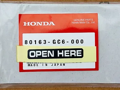 NOS Honda  OPEN HERE  Decal For NCZ50 MOTOCOMPO (80163-GC6-000) • $18.94