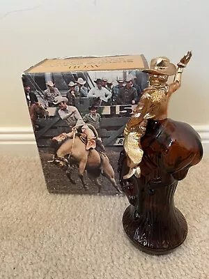 Avon Decanter Rodeo Bucking Bronco In Box Western Cowboy Toy Cap Gun Collector • $30