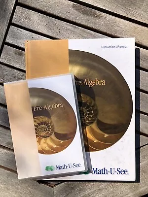 Math U See Pre Algebra Instruction Manual And DVD Set • $65