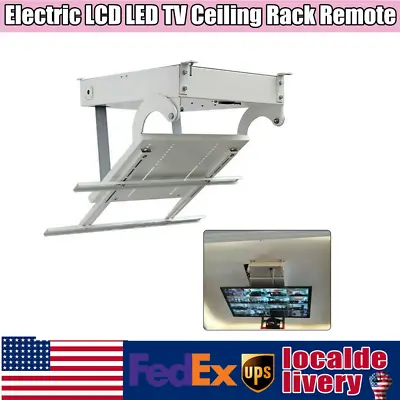 $350.55 • Buy 32 -70  Heavy Duty Electric TV Ceiling Hanger Rack Bracket Stand With Remote US