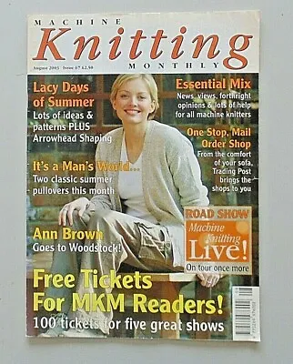£2.50 • Buy Machine Knitting Monthly August 2003