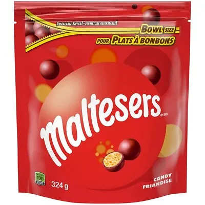 MARS Maltesers Chocolate - Bowl Size Stand Up Pouch - 324g  - MADE IN CANADA • $21.33