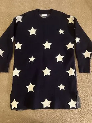 Mayoral Girls Size 8 Dress Navy With White Stars • $15