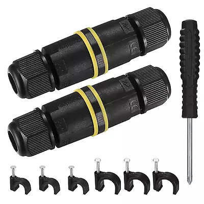 £6.64 • Buy IP68 Waterproof Junction Box, Outdoor Cable Electrical Connectors, Wire External