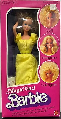 1981 Mattel Magic Curl Barbie #3856 New In Box Never Opened And Complete! • $84