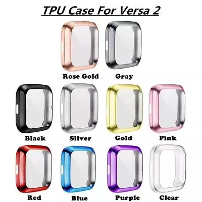 TPU Screen Protector Case For Fitbit Versa 2 All-Around Protective Accessories • $8.99