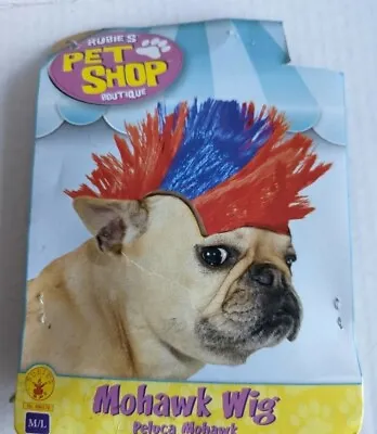 Size M/L   * MOHAWK WIG *  Dog Costume NWT • $6