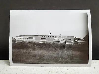 Vintage 1963 FARNSWORTH CHEVROLET Dealership New Pickup Truck Original B&W Photo • $1.50