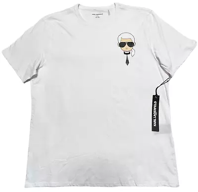 Karl Lagerfeld Men's Kocktail Karl Character T-Shirt White XL NEW • $24.61