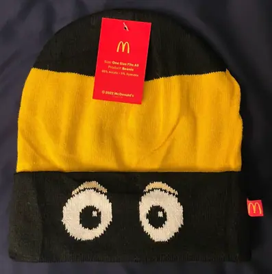 McDonald's Exclusive HAMBURGLAR Beanie Hat One Size Fits All Limited Edition NWT • $14.75