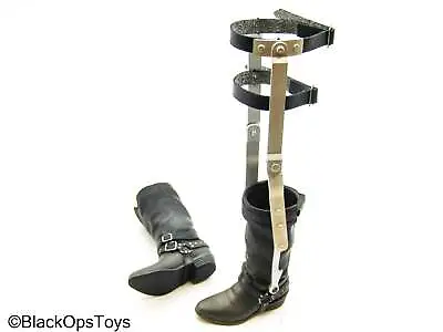 1/6 Scale Toy Mad Max - Weathered Boots W/Leg Brace (Peg Type READ DESC) • $50