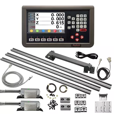 Digital Readout 3 Axis DRO Display Magnetic Scale 3pcs DIY DRO Milling Lathe US • $580