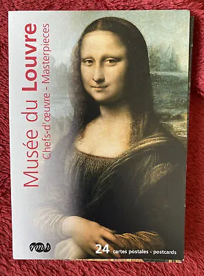 Musee Du Louvre Chefs-d’oeurve Masterpieces Book 24 Postcards Complete • $15.99