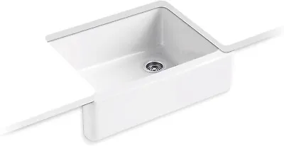 ​KOHLER K-6487-0 Whitehaven Undermount Apron Cast Iron Kitchen Sink • $799.99