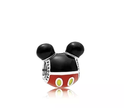 $76.30 • Buy NEW Authentic Genuine PANDORA Disney Parks Playful Mickey Charm - 792123ENMX