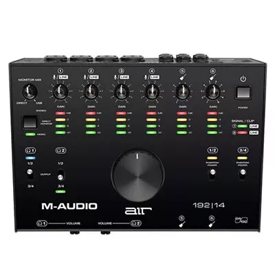 M-Audio Air 192/14 USB 8x4 Audio Interface Recording/Monitoring W/ MIDI Black • $599