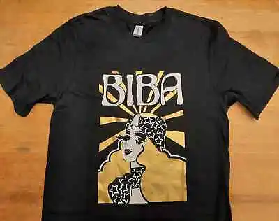 Biba Design Printed T-shirt Top 60s Psychedelic Vintage Style 70s London Glam  • £18