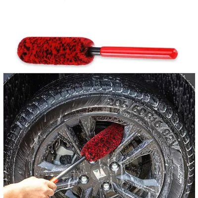 Wheel Rim Cleaning Brush For Car Motorcycle Automotive Clean Tool Tire Woolies • $14.93