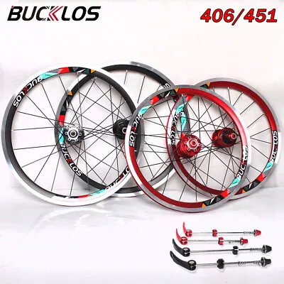 BUCKLOS BMX Folding Bike 20 Inch Wheelset 406/451 Rim&Disc Brake Bicycle Wheels​ • $69.99