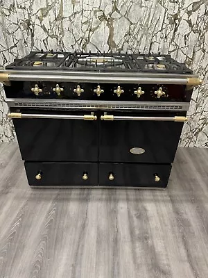 Lacanche Cluny 100cm Range Cooker In Black And Brass Dual Fuel REF L25 • £3990