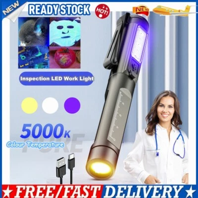 £34.59 • Buy Waterproof USB Rechargeable Medical Pen Light Mini Flashlight LED Torch Lamp UK