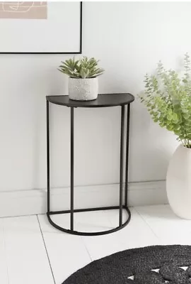 Half Moon Metal Entry Console Table Hallway Entryway Furniture Decor Side Stand • £26.95
