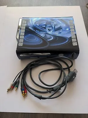 Microsoft Xbox 360 Fat + 20GB HD + Component Cables - NOT WORKING - RROD • $9.05