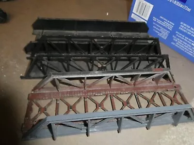 Lot Of 3 Vintage N HO Scale Plastic Trestle Grid Bridges 9  Long • $14.99