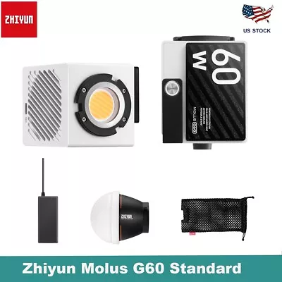 Zhiyun Molus G60 Video Light60W Portable Studio Light For Video Shooting • $165