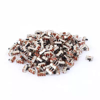 200Pcs 2 Position On/Off SPDT 3 Terminal PCB Panel Mini Vertical Slide Switch • $10.84