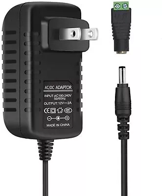 $4.38 • Buy 12V 2A Power Supply Adapter Switch Charger LED Stripe CCTV Security Camera DVR 