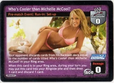 WWE: Who's Cooler Than Michelle McCool? [Played] Card Type Pre-Match Raw Deal Wr • $1.64